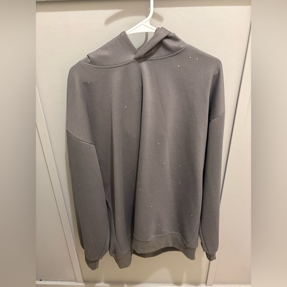 Gray Hoodie with Subtle Speckles